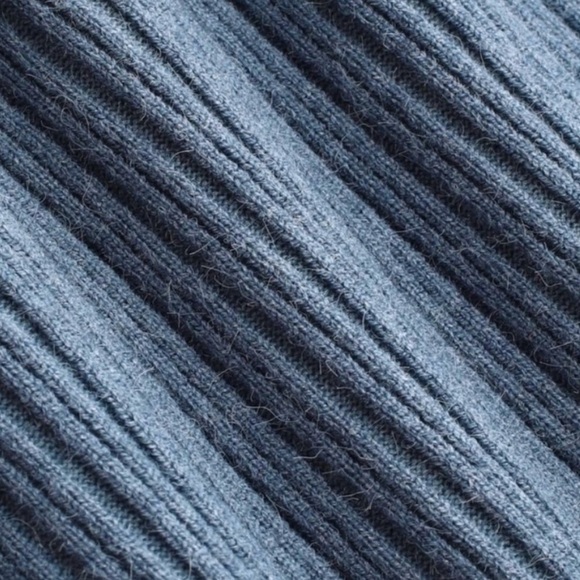 Cider Knit Polo Solid Short Mini A-line Dress, Violet Blue, Size L, NWT - Picture 5 of 11